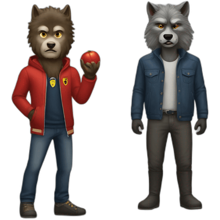 wolfman and ferrari emoji