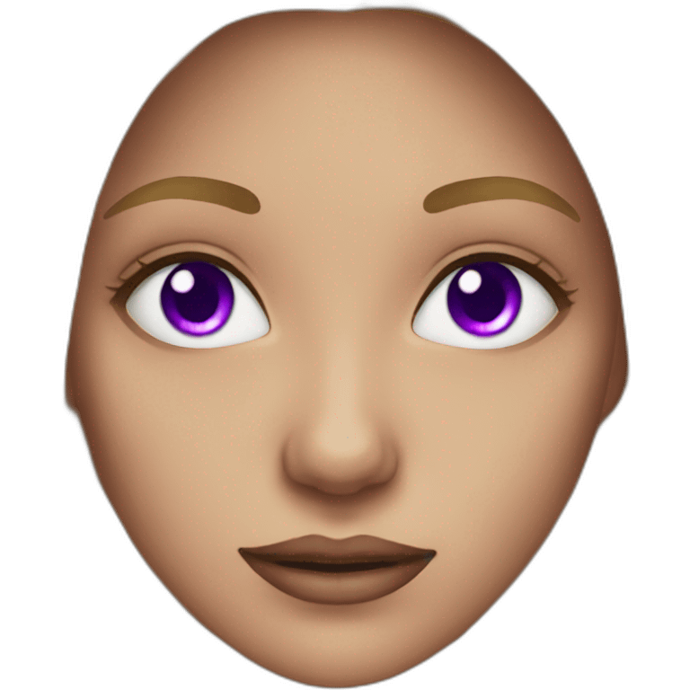 Women violet eyes emoji