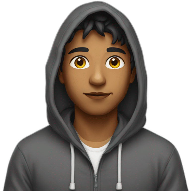 Young Indian in a hoodie emoji