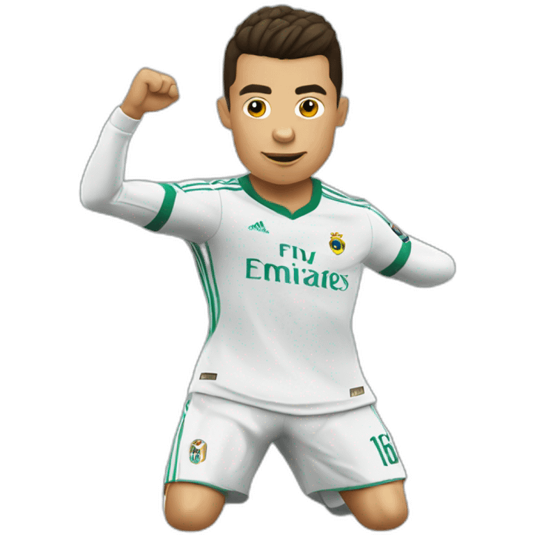 Cristiano Ronaldo qui dab emoji