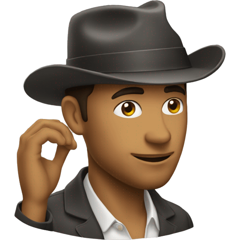 man tipping his hat emoji