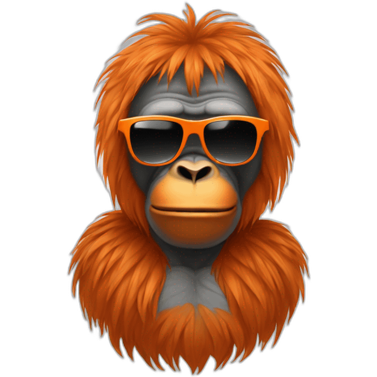 orang outant with sunglasses emoji