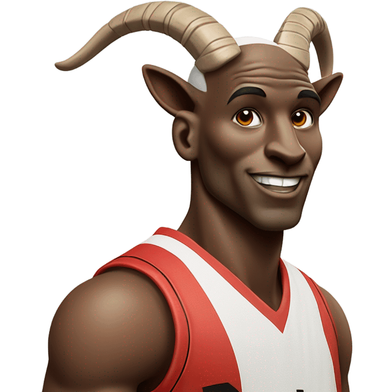 Micheal Jordan as a goat emoji