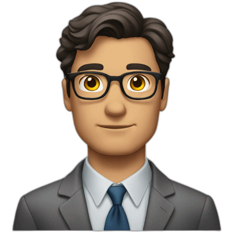 clark kent without tie emoji