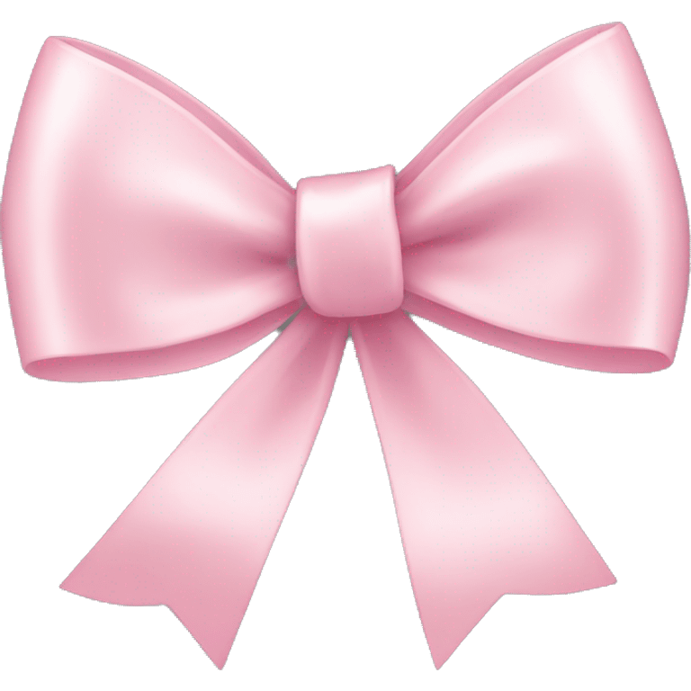 light pink ribbon bow emoji