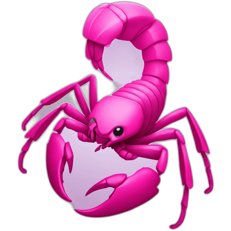 pink scorpion emoji