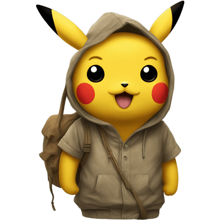 Homeless pikachu emoji