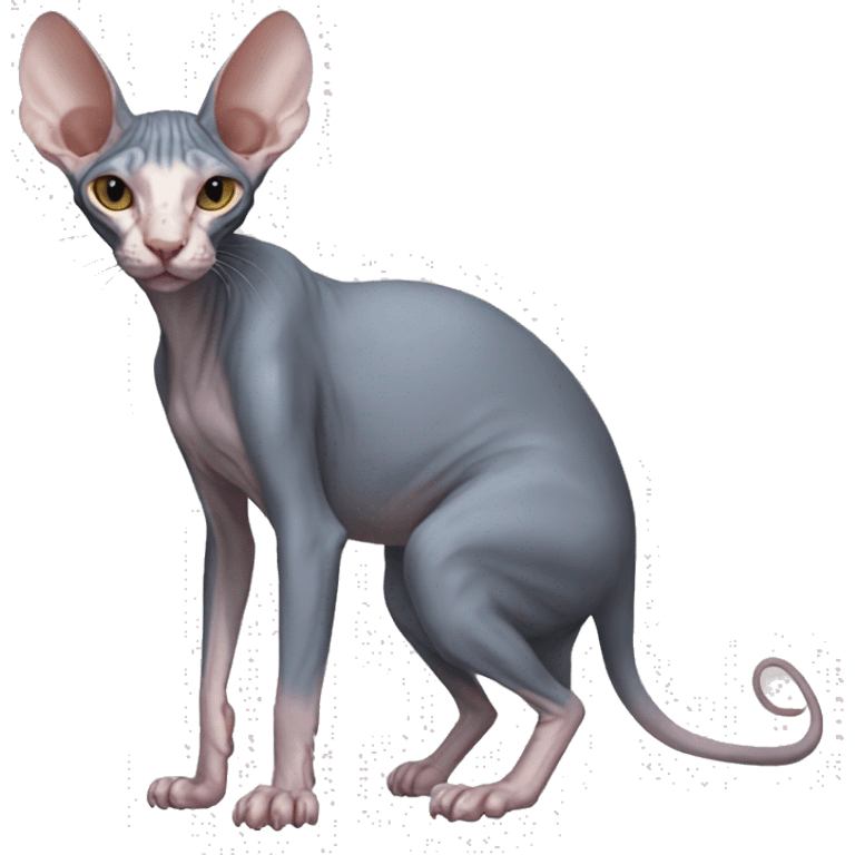 Sphynx-Rat-Mouse-Hybrid full body emoji