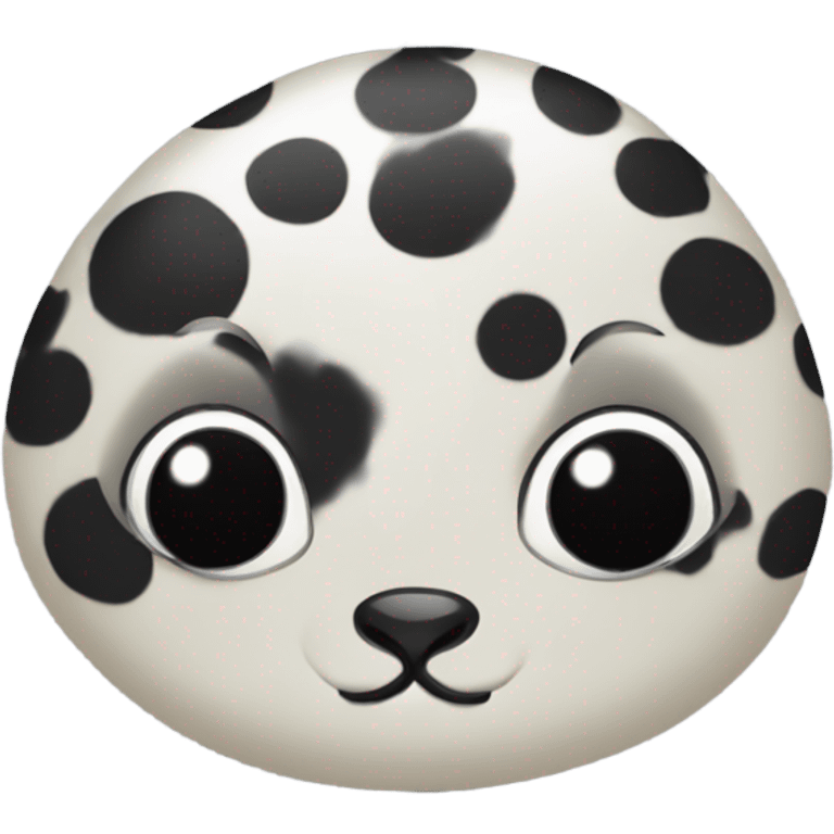 big eyed spotted seal emoji