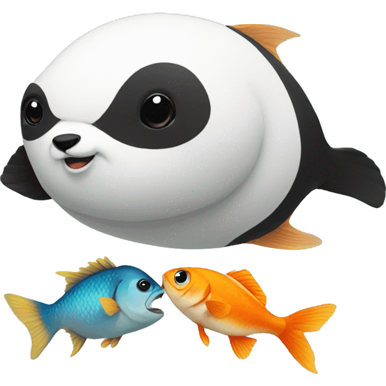 fish with panda emoji