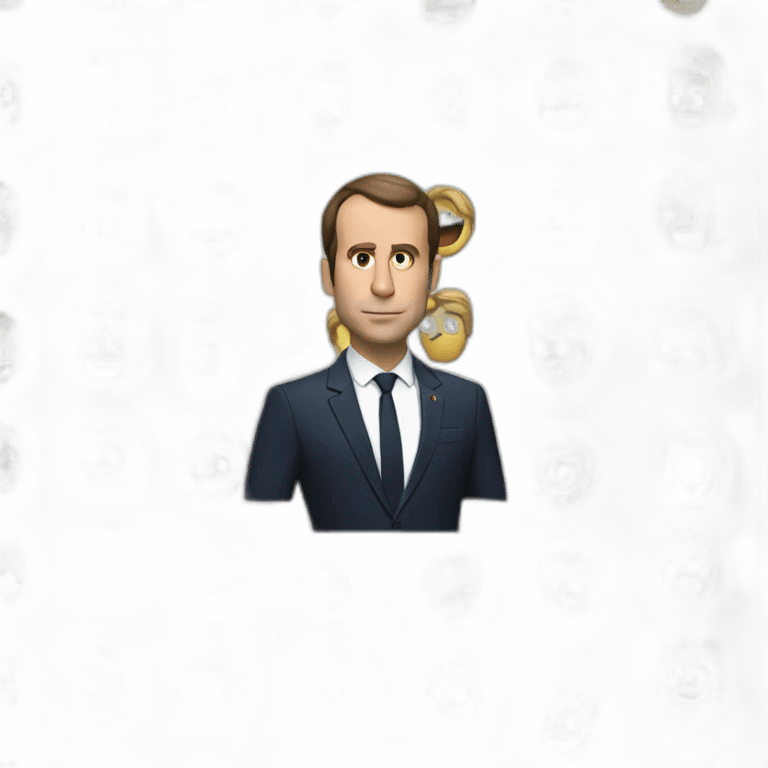 Macron joue à la ps5 emoji