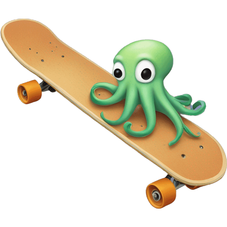 squid on a skateboard  emoji