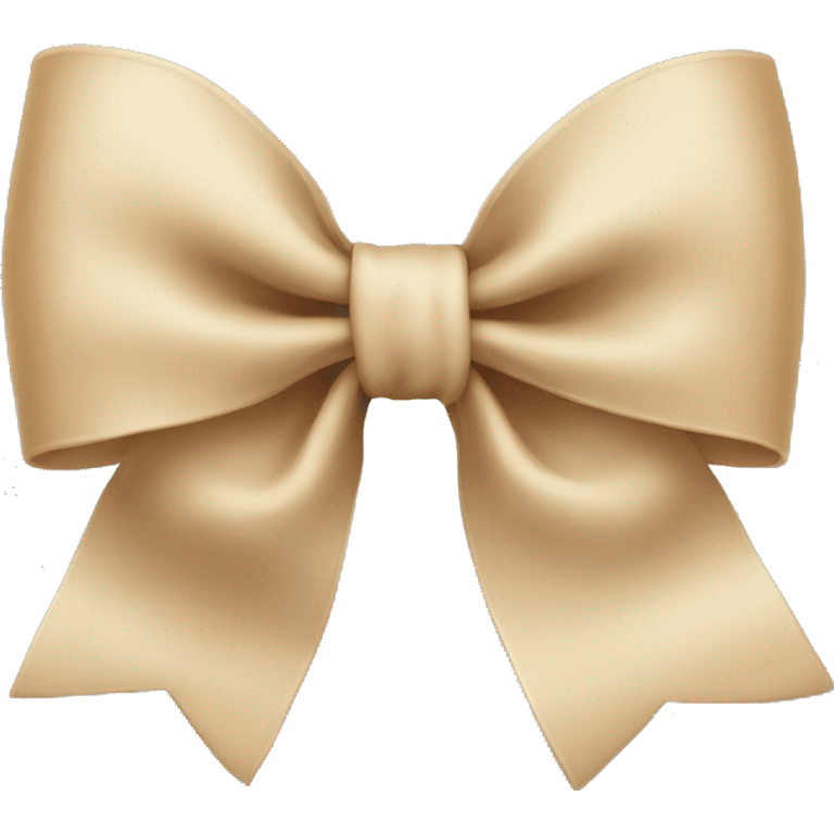 beige bow emoji