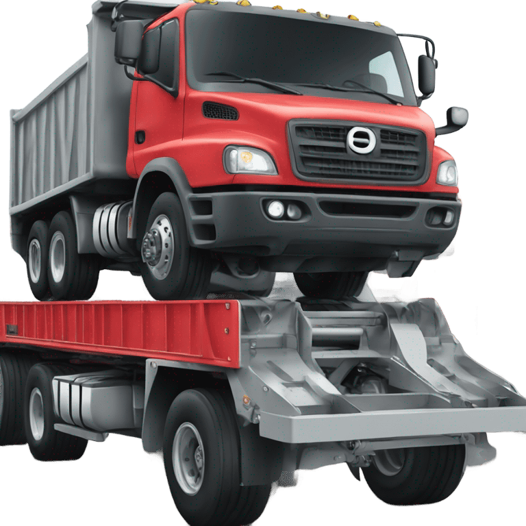 Truck on a lift emoji