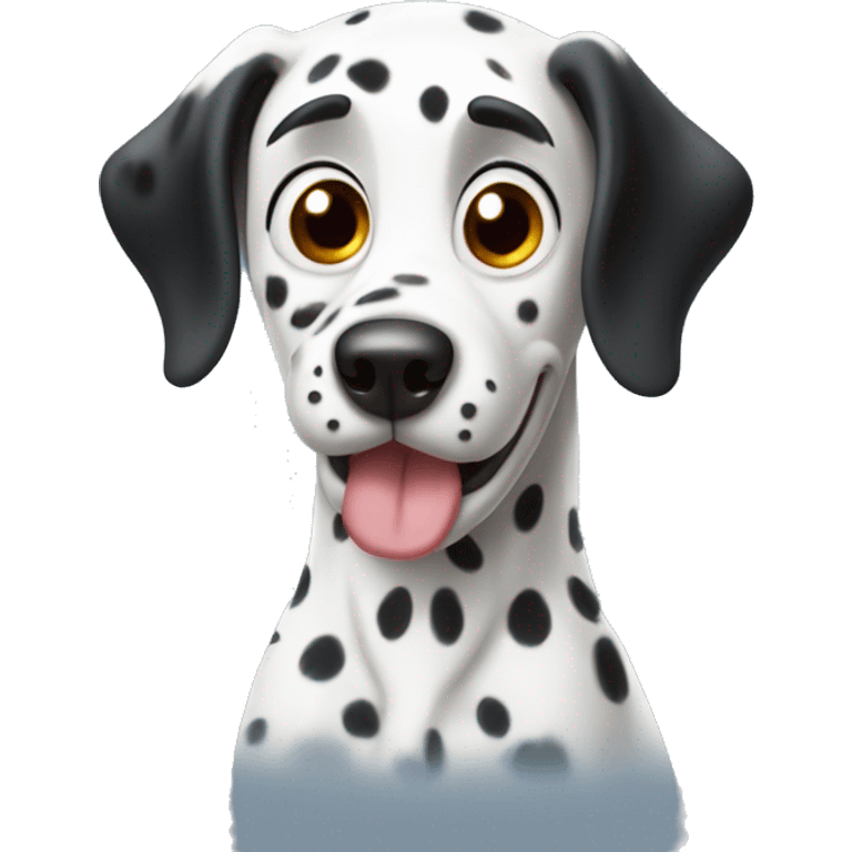 dalmatian mischievous  emoji