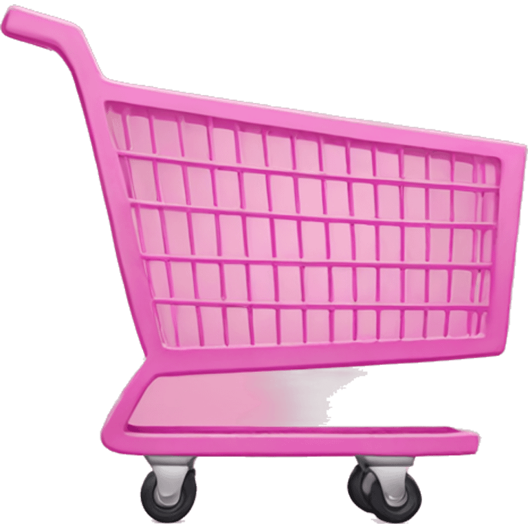 pink shopping cart emoji