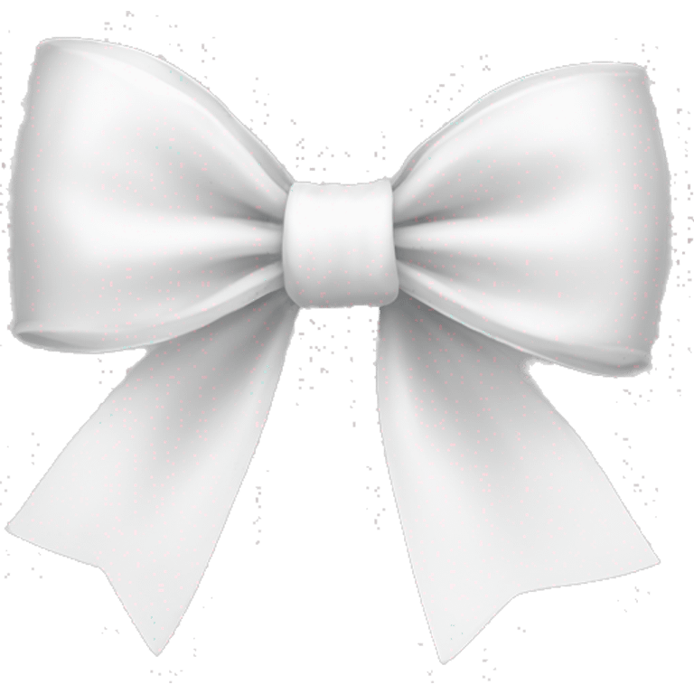 a white bow emoji