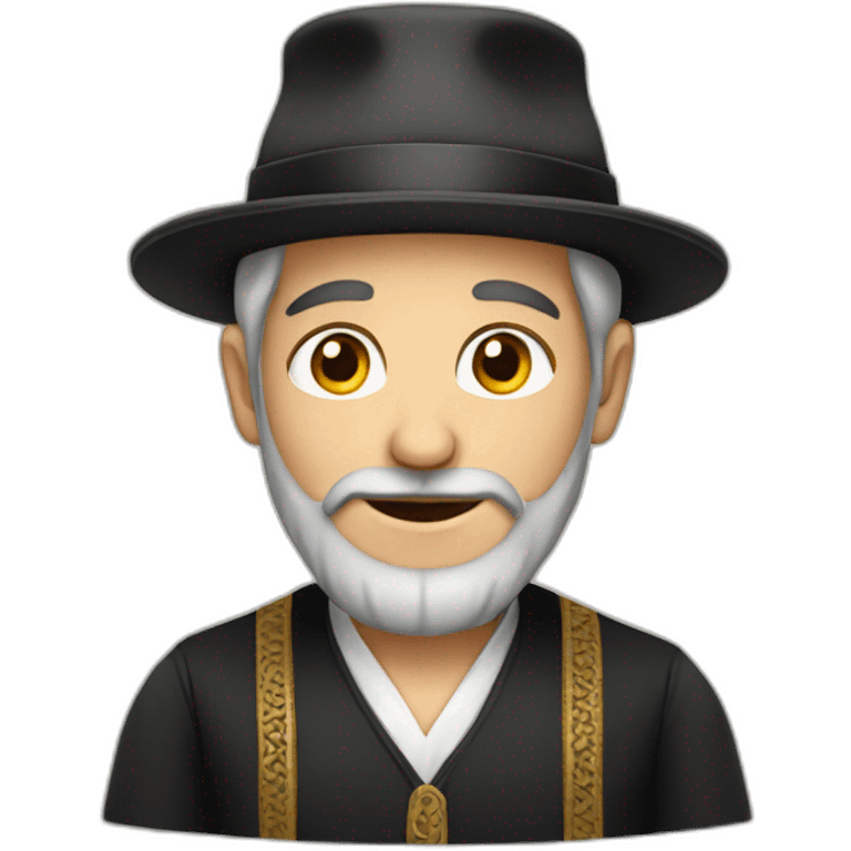 Jew with traditional outfit emoji