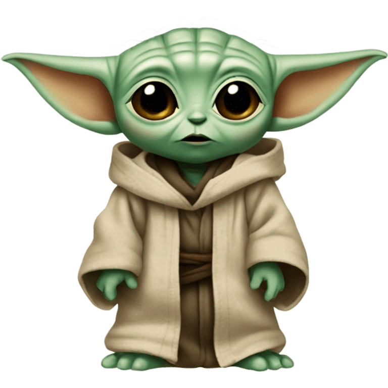 Baby yoda big eyes emoji