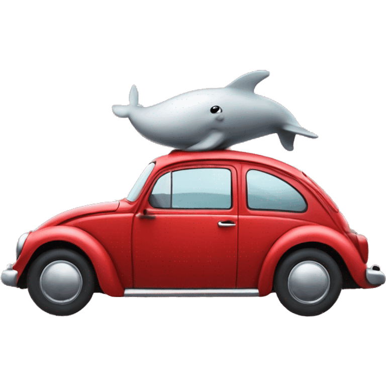 Hi! Can you make me a volsewagen ladybug car that has an whale tale sticker on it? emoji