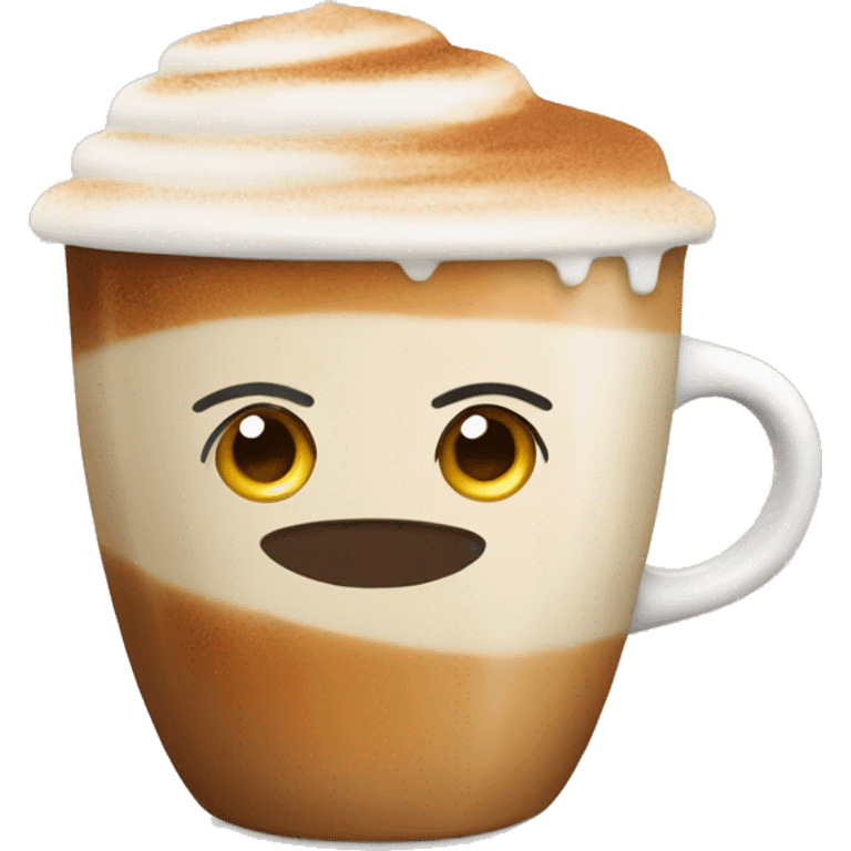 Latte with cinomon  emoji