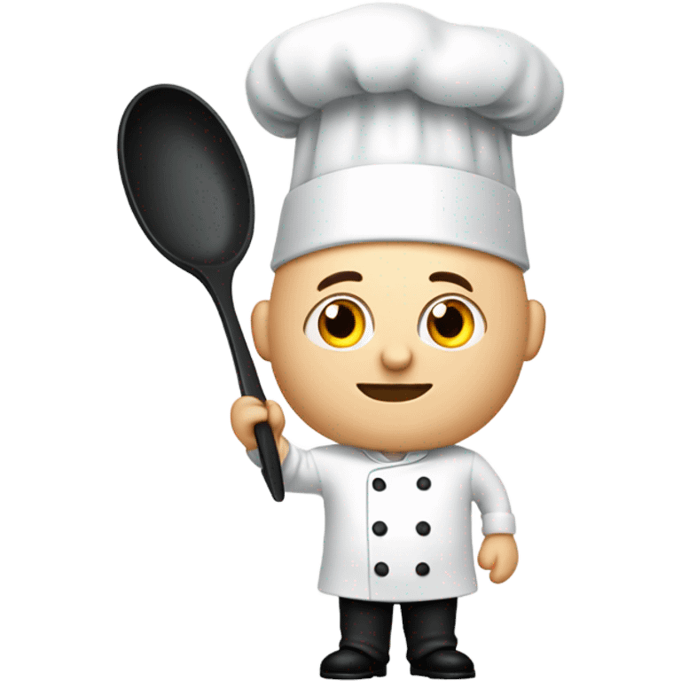 Bald chef emoji