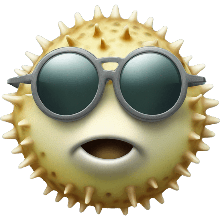 pufferfish with sunglasses emoji