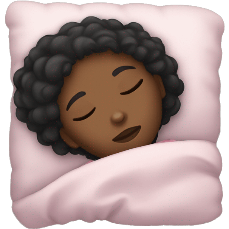 black girl sleeping emoji