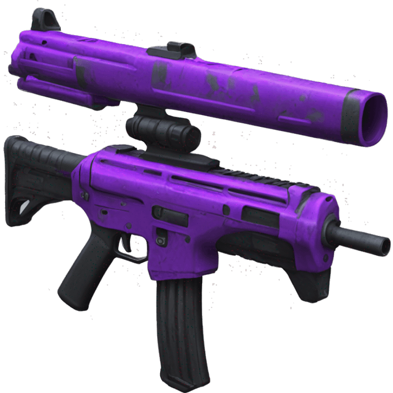 fine shyt with the new cod gun skin purplish neon emoji