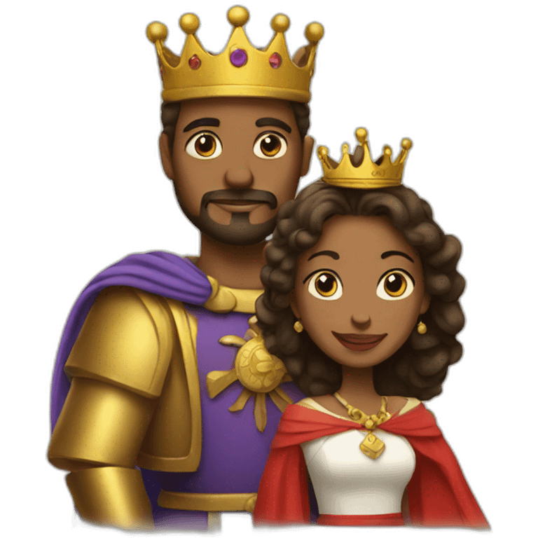 King with queen emoji