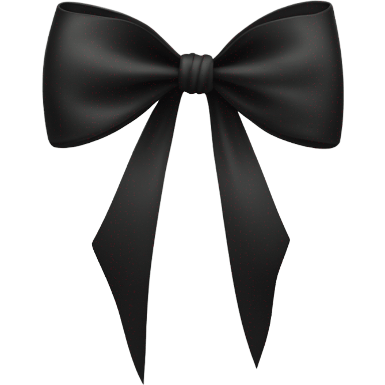 Black bow emoji