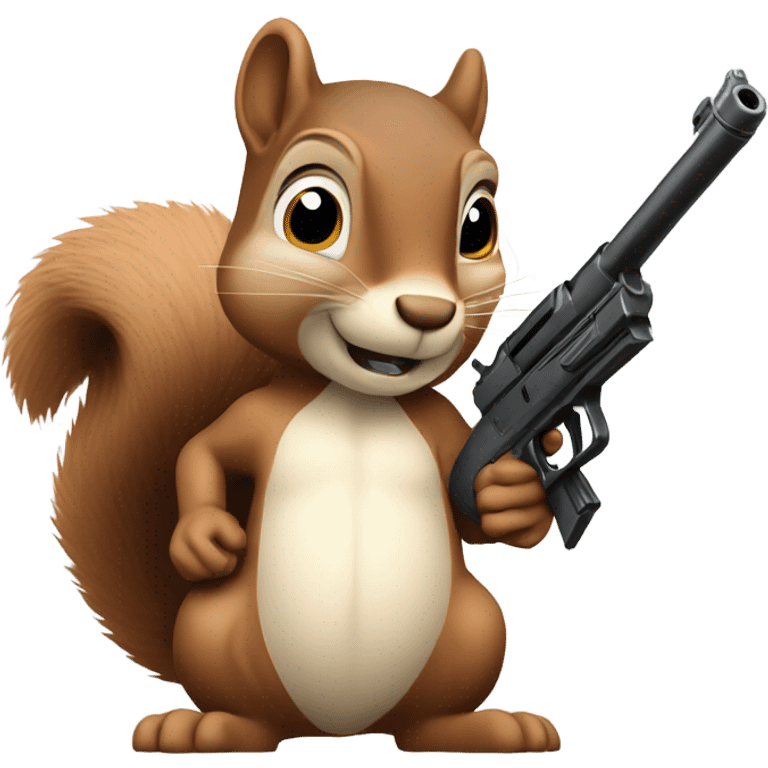 squirrel with a gun emoji