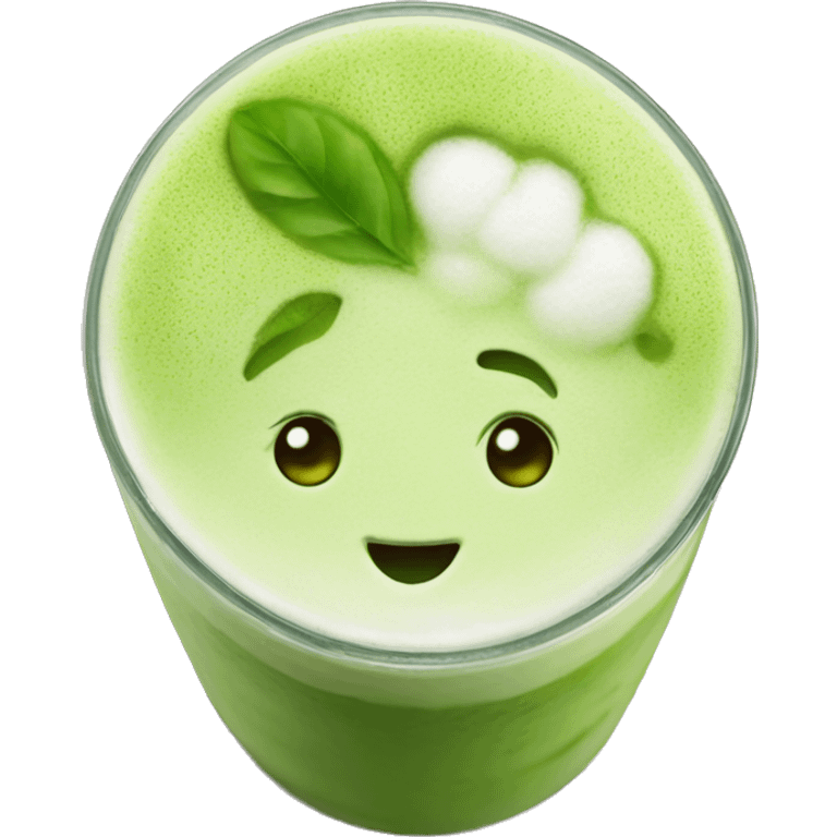 matcha latte iced emoji