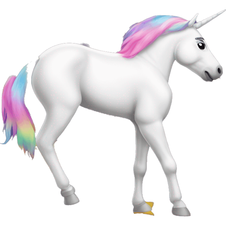 Unicorn twerking emoji