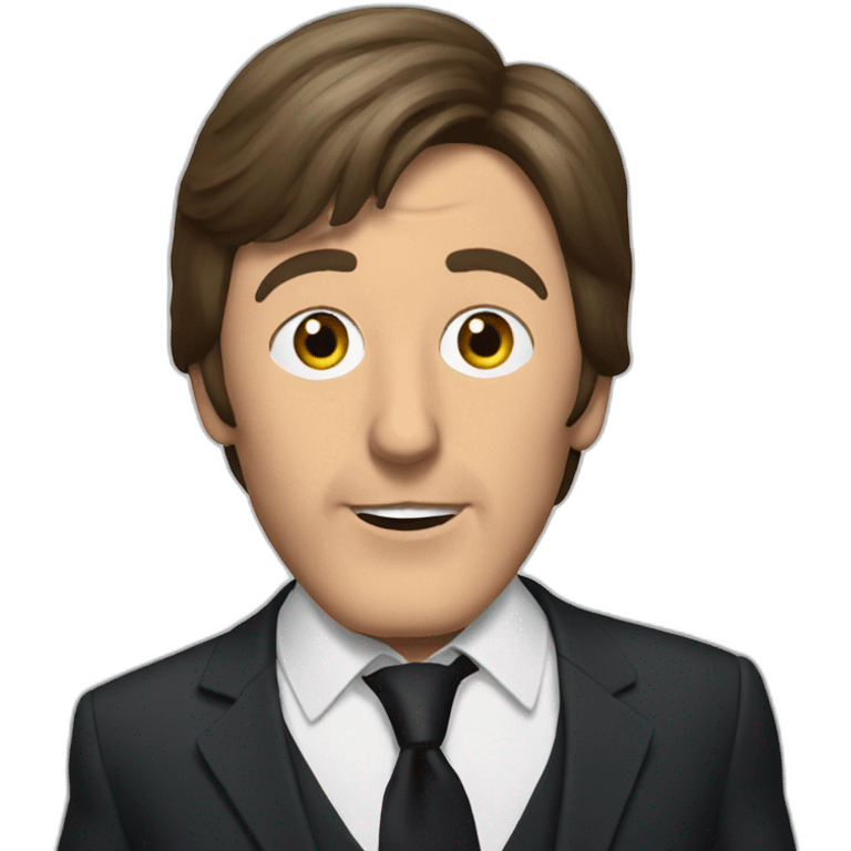 Paul McCartney in the suit emoji