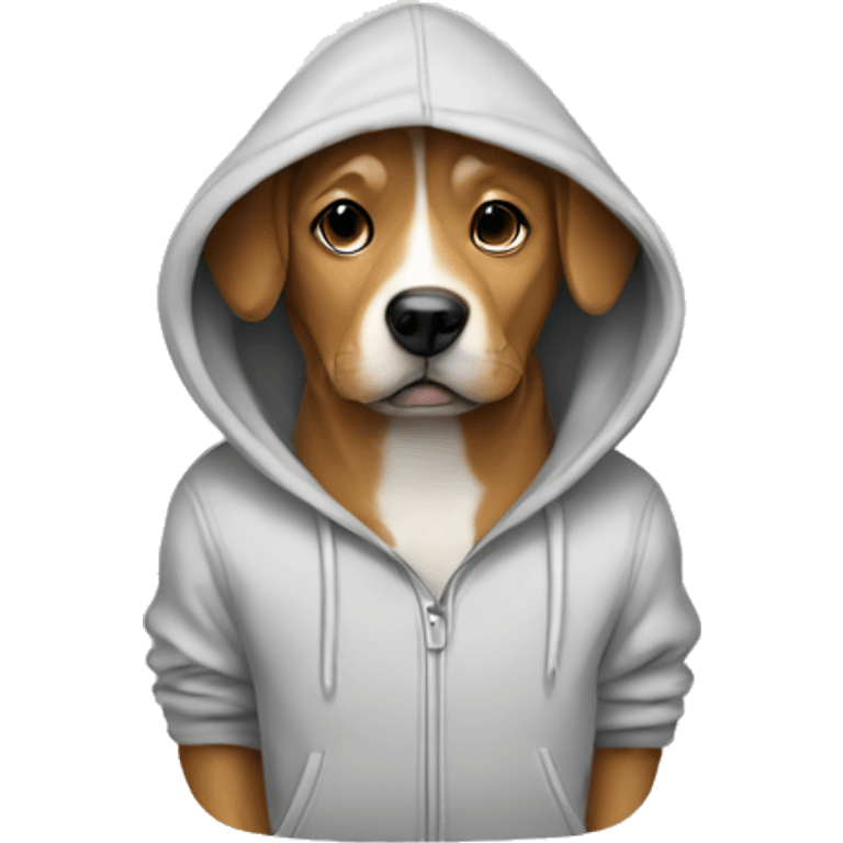 Dog in hoodie emoji