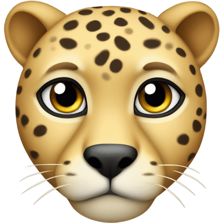 Derpy fat cheetah gaze emoji