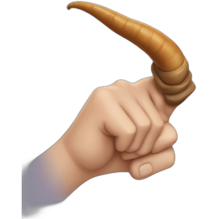 Finger bull horns emoji