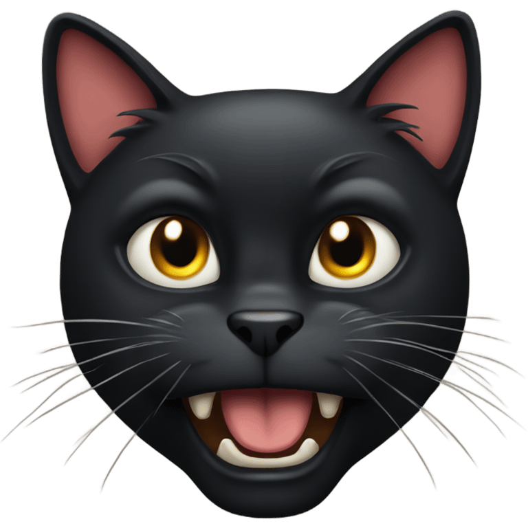 angry Black Cat emoji