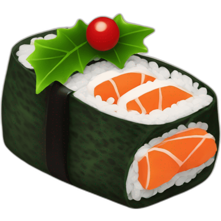 christmas sushi emoji