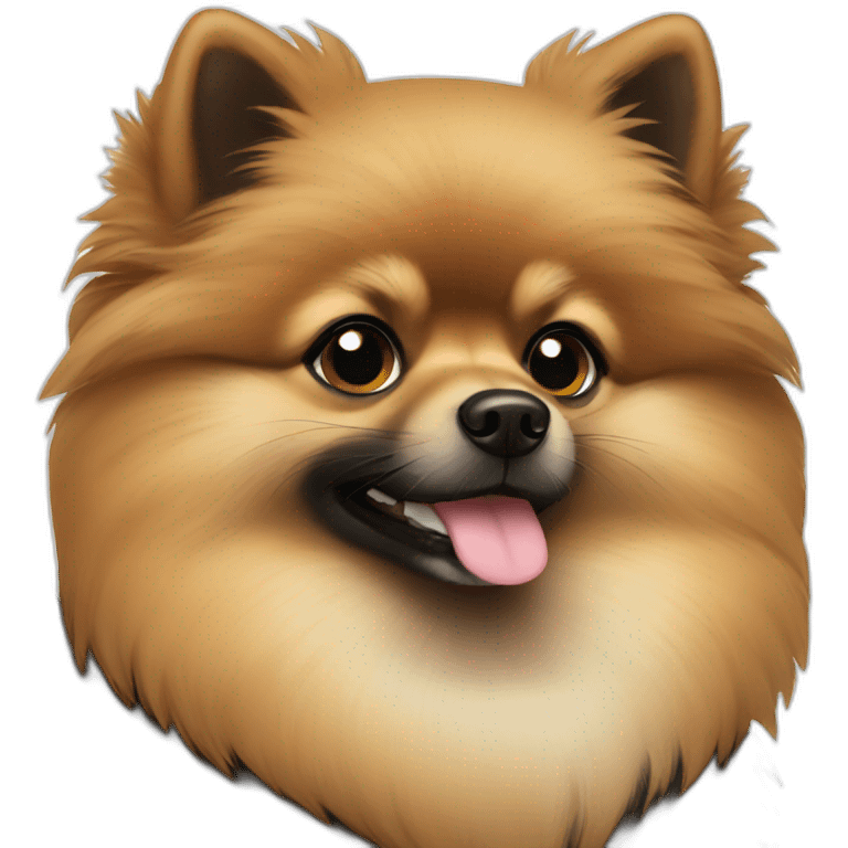 black and tan pomeranian emoji