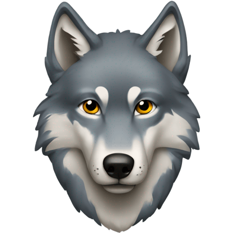 Blind wolf emoji