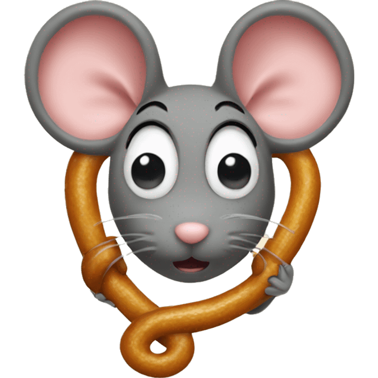 Mouse pretzel  emoji