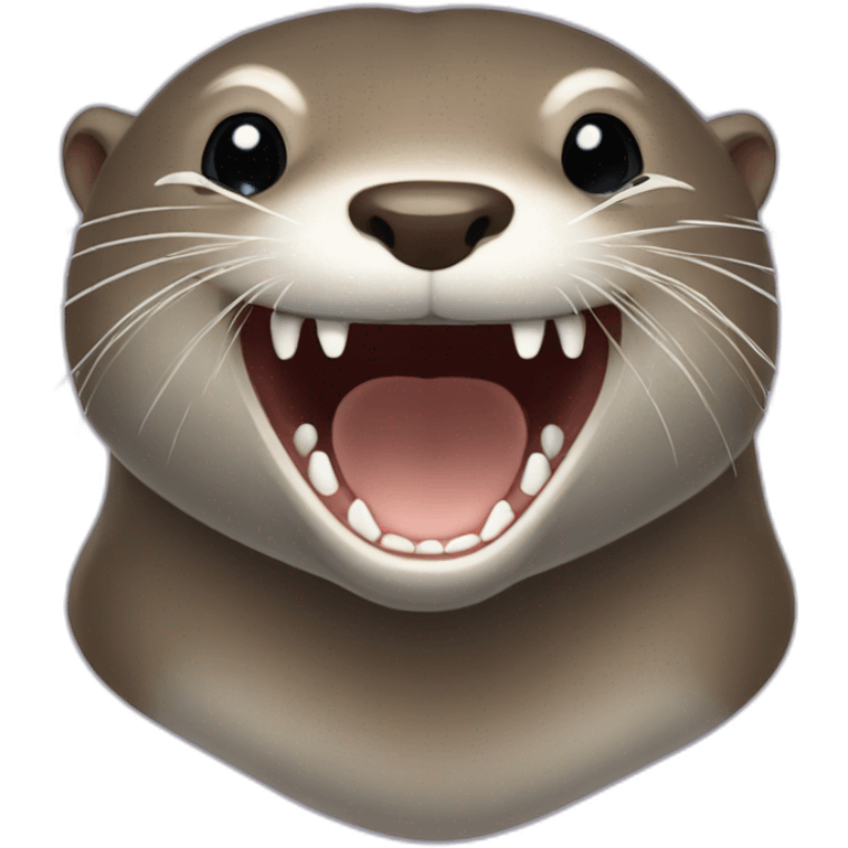 Loutre mort de rire emoji