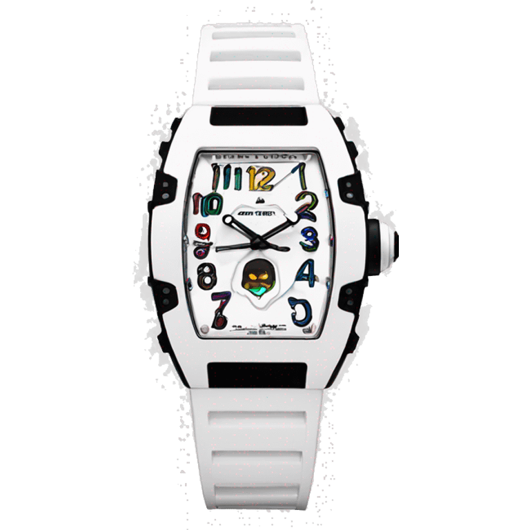 white watch Richard Mille emoji