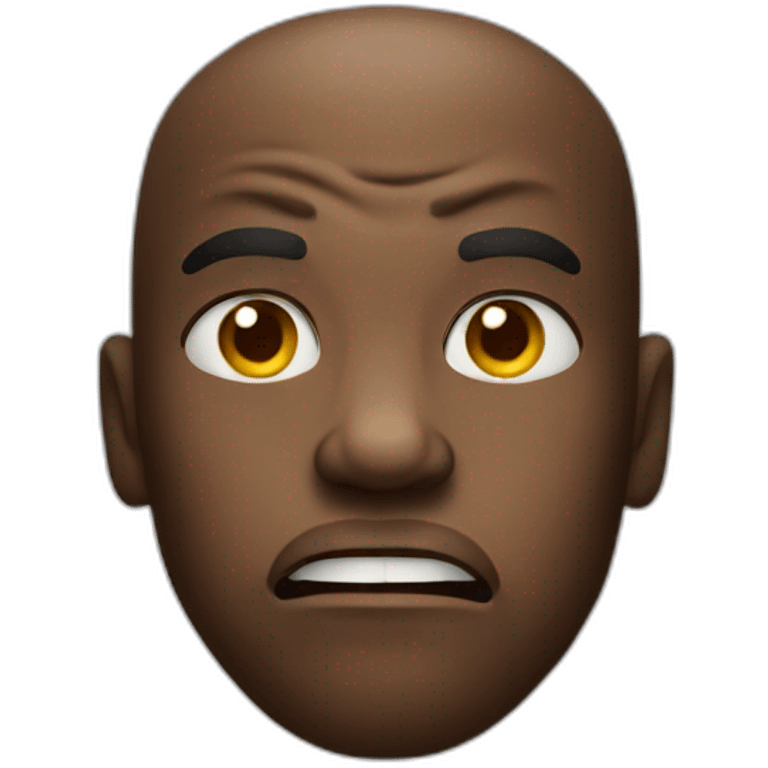 an african showing is angry emoji