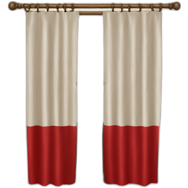 Red curtains emoji