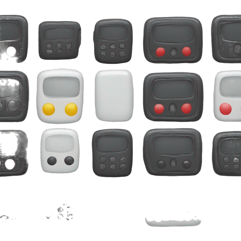 simple beeper with two buttons only from 90s emoji