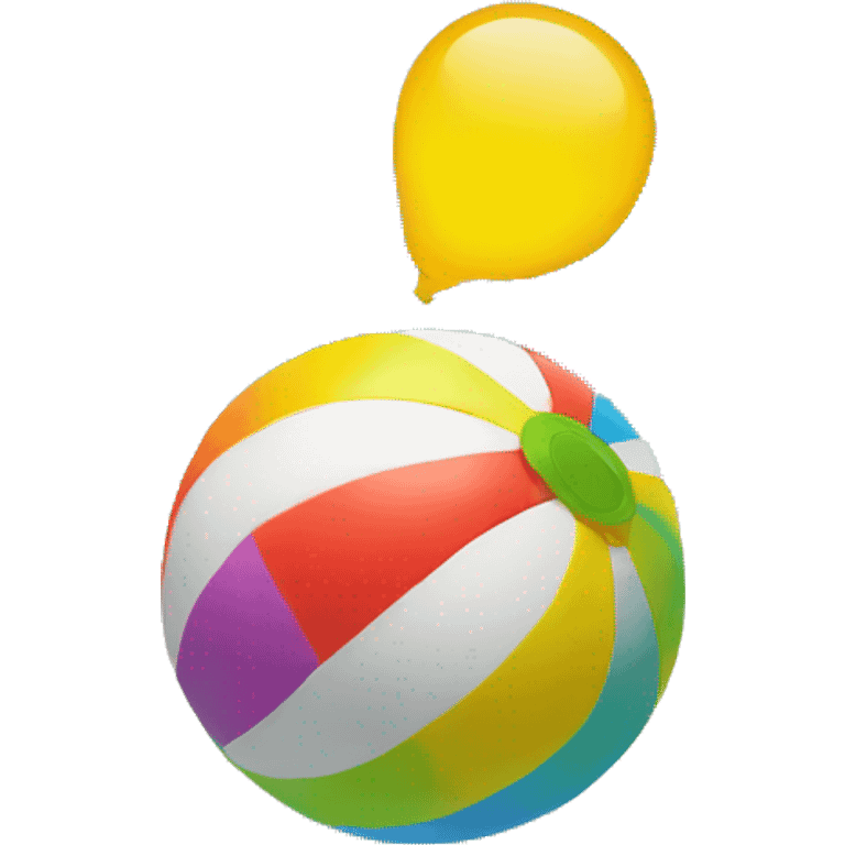 suprised beach ball emoji