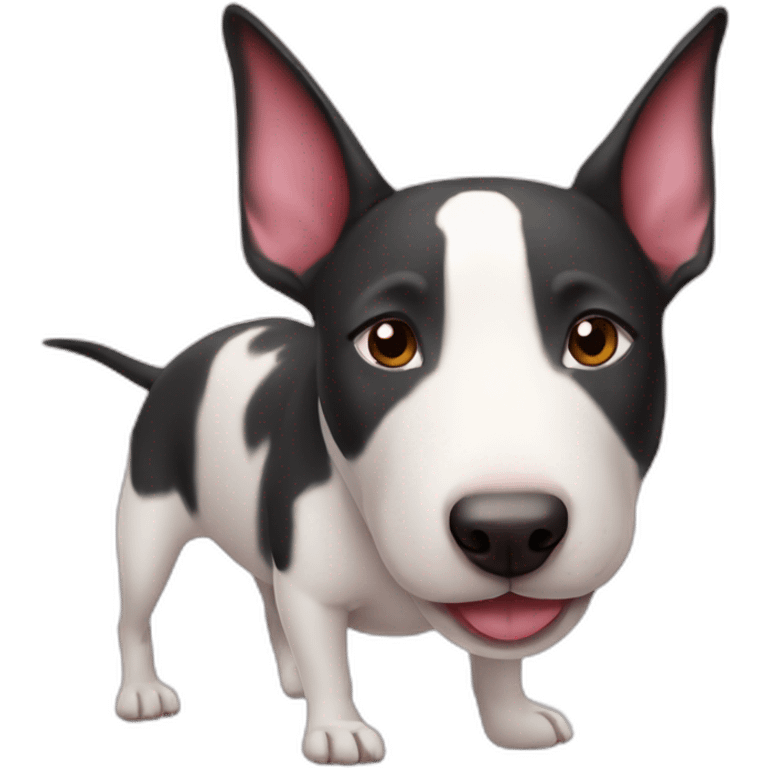 Bull terrier in love emoji